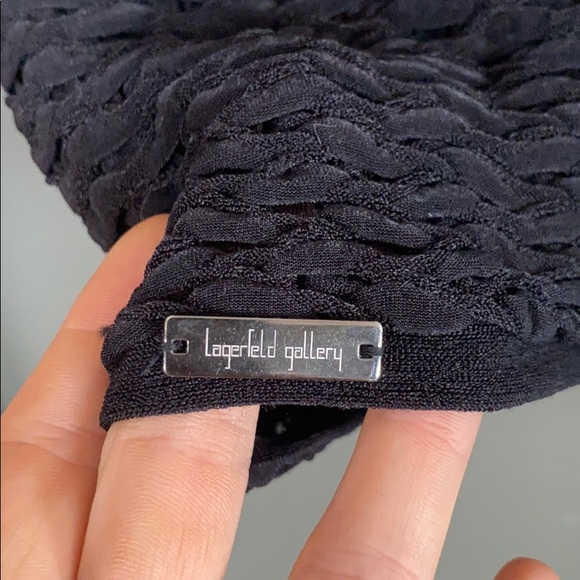 Sheer black top great under a blazer or on its own - Picture 5 of 7